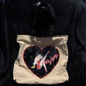 Betty Boop Hearts Kick Shopping Bag Tote Purse Handbag